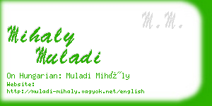 mihaly muladi business card